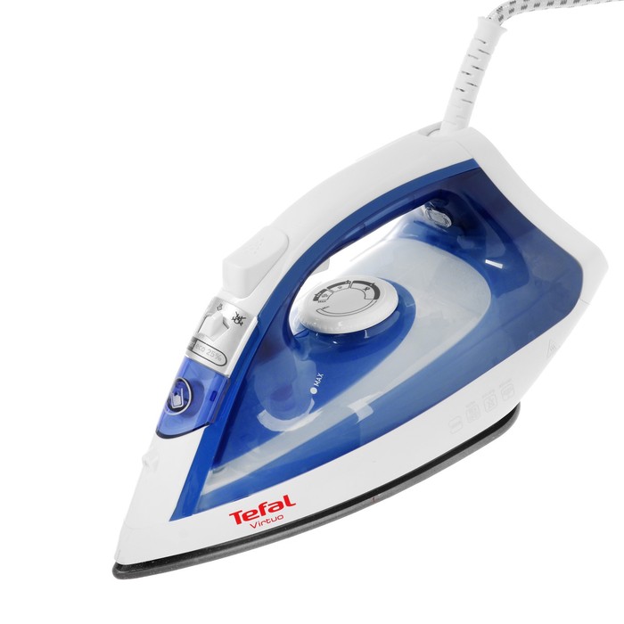 Утюг Tefal FV1711E0, 2070 Вт, антипригарная подошва, 80 г/мин, 200 мл, синий
Утюг Tefal FV1711E0, 2070 Вт, антипригарная подошва, 80 г/мин, 200 мл, синий