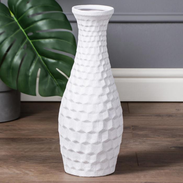 Ваза керамическая "Этно", напольная, кожа, белая, 40 см
Ваза керамическая "Этно", напольная, кожа, белая, 40 см