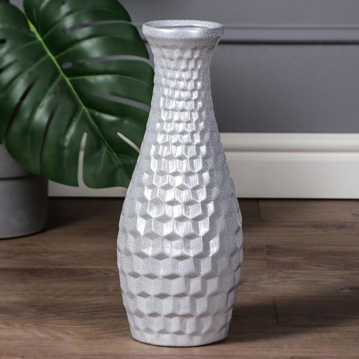 Ваза керамическая "Этно", напольная, антика, светло-серебристая, 40 см
Ваза керамическая "Этно", напольная, антика, светло-серебристая, 40 см
