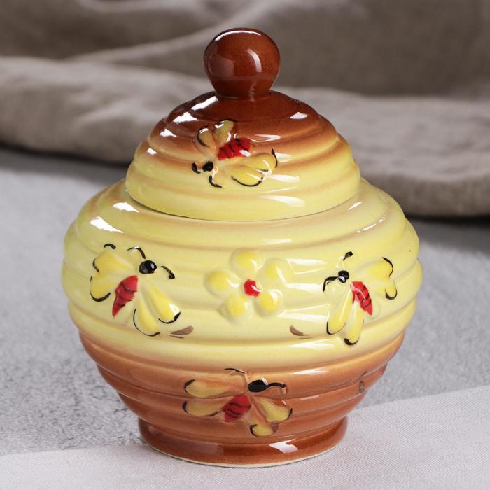 Бочонок для мёда "Улей", жёлто-коричневый, 0.6 л
Бочонок для мёда "Улей", жёлто-коричневый, 0.6 л