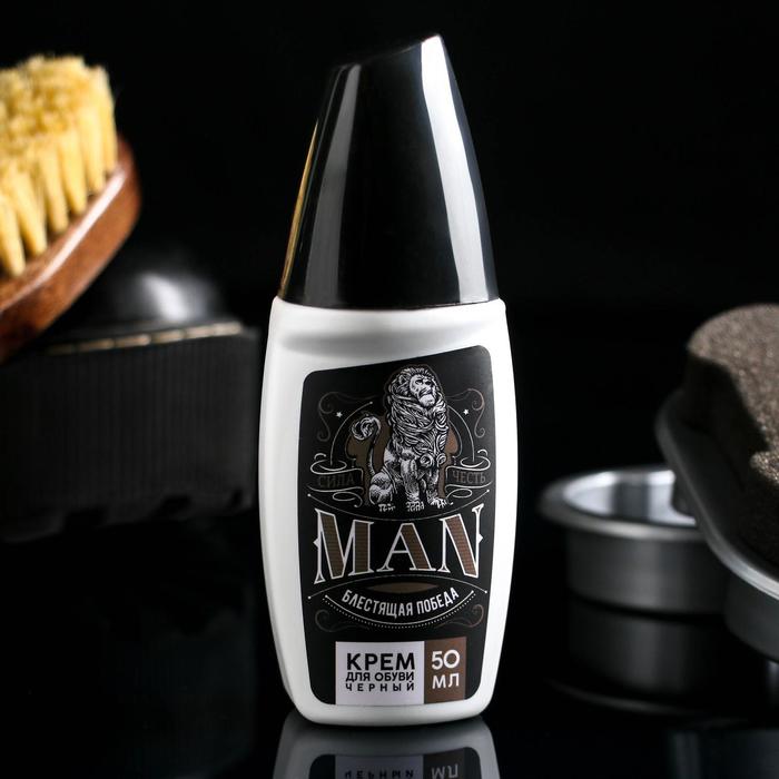 Крем для кожаной обуви "Блестящая победа", черный, 50 мл
Крем для кожаной обуви "Блестящая победа", черный, 50 мл