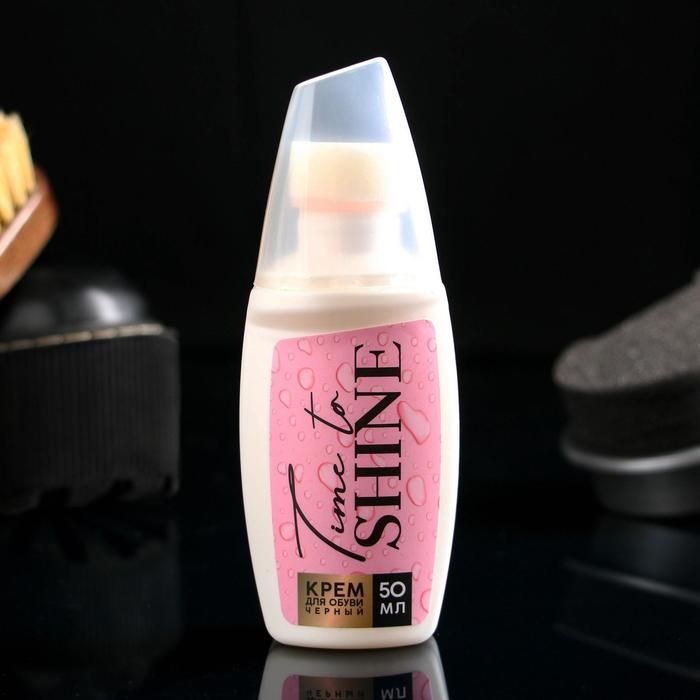 Крем для кожаной обуви "Time to shine", черный, 50 мл
Крем для кожаной обуви "Time to shine", черный, 50 мл
