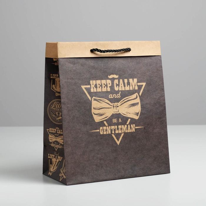 Пакет крафтовый Be a gentleman, 23 × 27 × 12 см
Пакет крафтовый Be a gentleman, 23 × 27 × 12 см