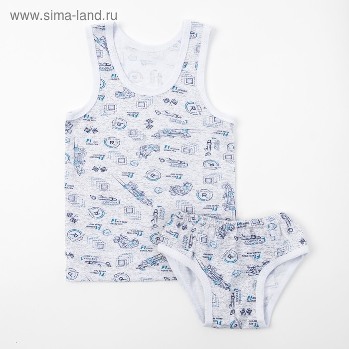 Комплект для мальчика (майка, трусы), цвет МИКС, рост 98-104 см (56)
Комплект для мальчика (майка, трусы), цвет МИКС, рост 98-104 см (56)