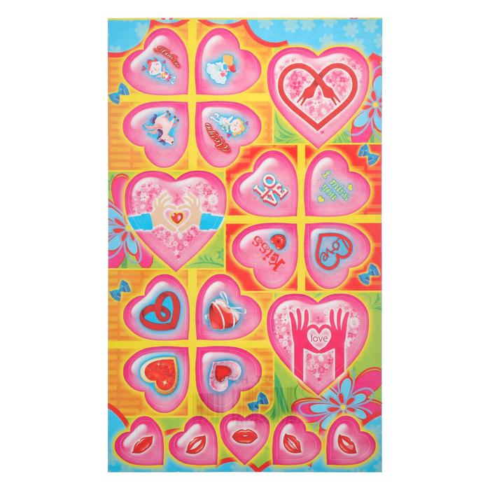 Наклейки "Сердечки" глиттер, розовые сердца - 2
Наклейки "Сердечки" глиттер, розовые сердца - 2