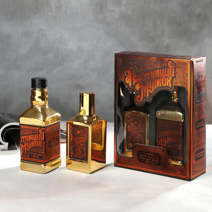 Набор «Настоящий мужик»: парфюм (100 мл), гель для душа (250 мл) 
Набор «Настоящий мужик»: парфюм (100 мл), гель для душа (250 мл)