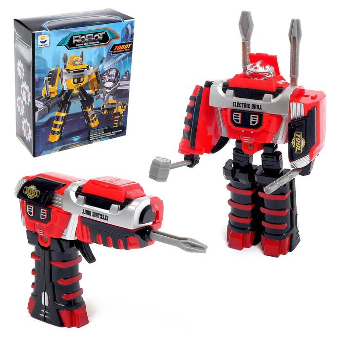 Робот "Шуруповёрт", трансформируется, работает от батареек, цвета МИКС
Робот "Шуруповёрт", трансформируется, работает от батареек, цвета МИКС