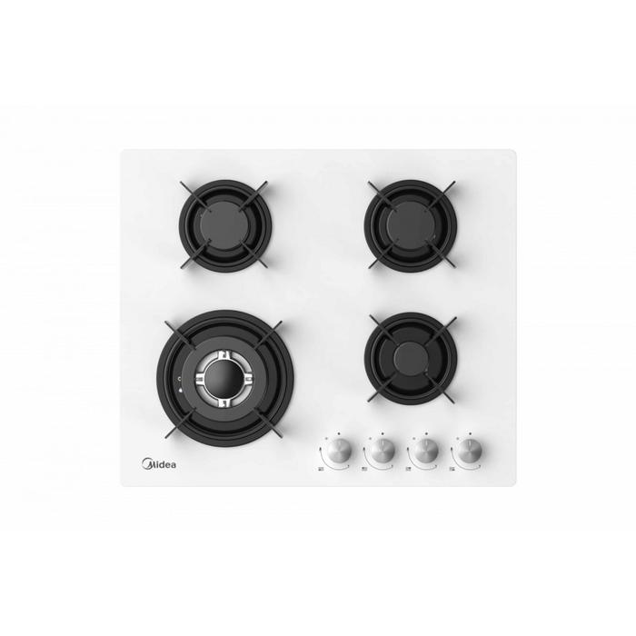 Варочная поверхность Midea MG602TGW, газовая, 4 конфорки, газ-контроль, белая
Варочная поверхность Midea MG602TGW, газовая, 4 конфорки, газ-контроль, белая