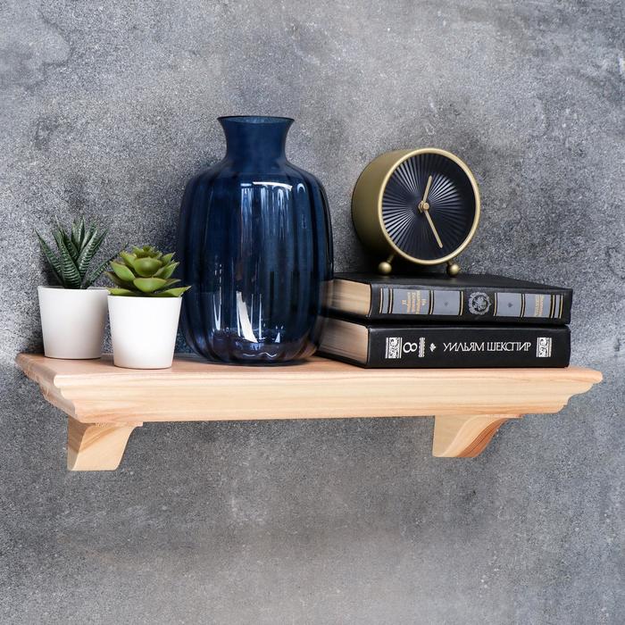Полка интерьерная "Классическая", 50х15 см, цвет бук, массив ясеня
Полка интерьерная "Классическая", 50х15 см, цвет бук, массив ясеня