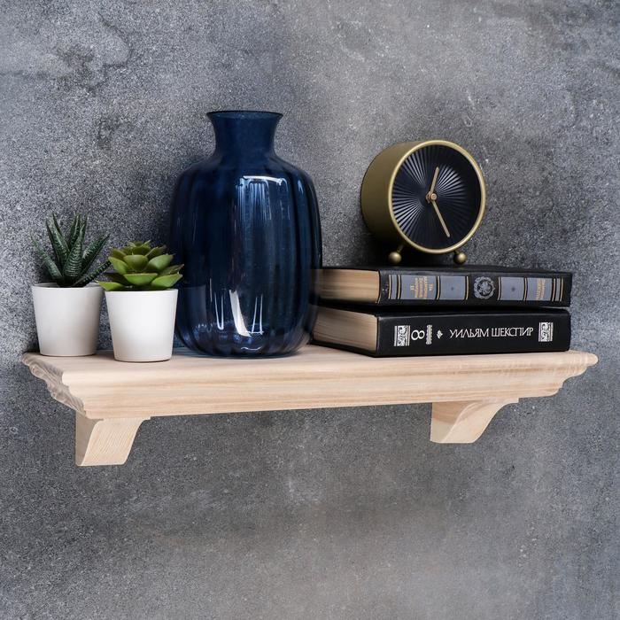 Полка интерьерная "Классическая", 50х15 см, массив ясеня
Полка интерьерная "Классическая", 50х15 см, массив ясеня