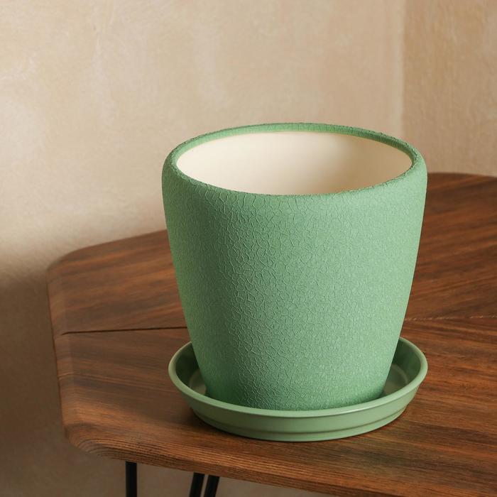 Горшок для цветов "Грация", шёлк, олива, керамика, 4.5 л
Горшок для цветов "Грация", шёлк, олива, керамика, 4.5 л