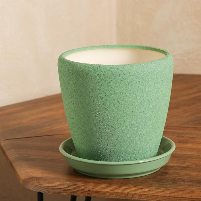 Горшок для цветов "Грация", шёлк, олива, керамика, 2.5 л
Горшок для цветов "Грация", шёлк, олива, керамика, 2.5 л