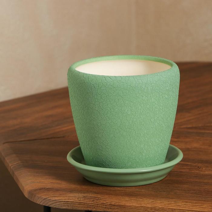 Горшок для цветов "Грация", шёлк, олива, керамика, 1.2 л
Горшок для цветов "Грация", шёлк, олива, керамика, 1.2 л