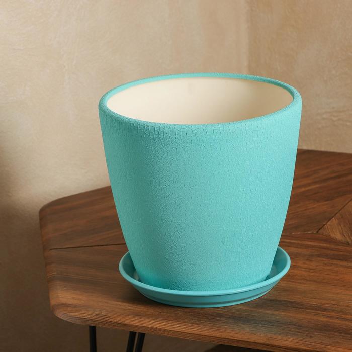 Горшок для цветов "Грация", шёлк, бирюза, 10 л
Горшок для цветов "Грация", шёлк, бирюза, 10 л