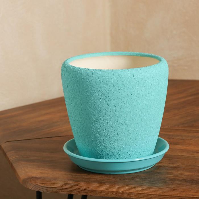 Горшок для цветов "Грация", шёлк, бирюза, керамика, 2.5 л
Горшок для цветов "Грация", шёлк, бирюза, керамика, 2.5 л