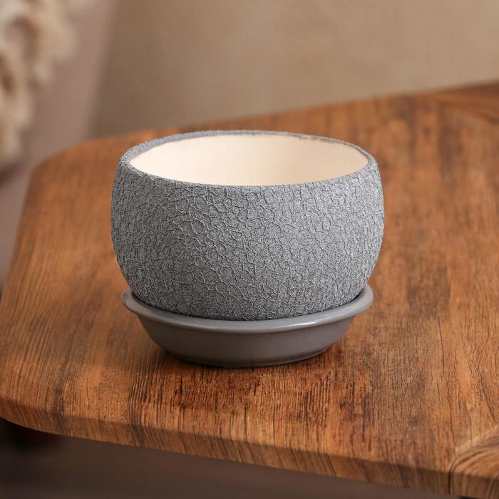 Горшок для цветов "Шар", шёлк, металлик, керамика, 0,4 л
Горшок для цветов "Шар", шёлк, металлик, керамика, 0,4 л