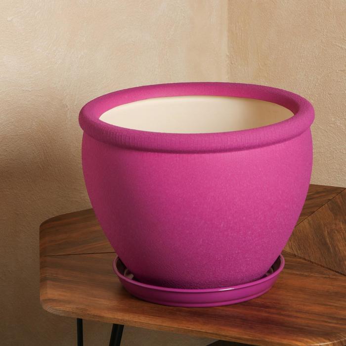 Горшок для цветов "Вьетнам", шёлк, фуксия, керамика, 18 л 
Горшок для цветов "Вьетнам", шёлк, фуксия, керамика, 18 л