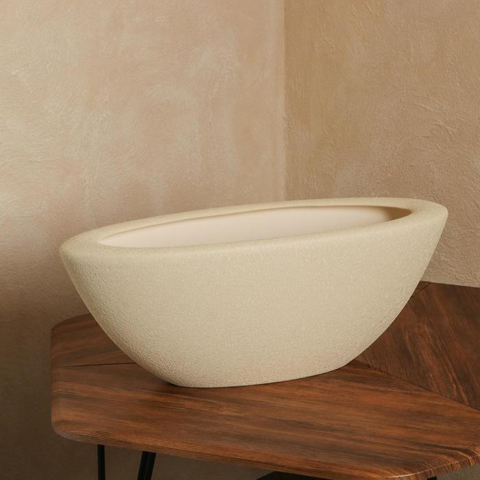 Кашпо "Ладья", шёлк, бежевое, керамика, 9 л
Кашпо "Ладья", шёлк, бежевое, керамика, 9 л