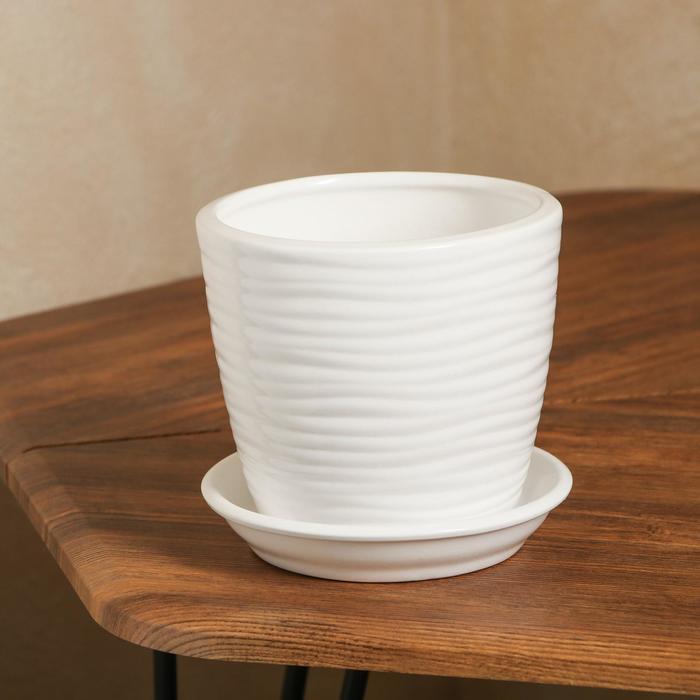 Горшок для цветов "Грация", волна, глянец, белый, 1 л
Горшок для цветов "Грация", волна, глянец, белый, 1 л