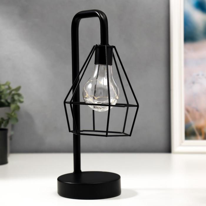 Ночник лофт "Студия" чёрная 3ААА 12,5х15,5х30,5 см 
Ночник лофт "Студия" чёрная 3ААА 12,5х15,5х30,5 см