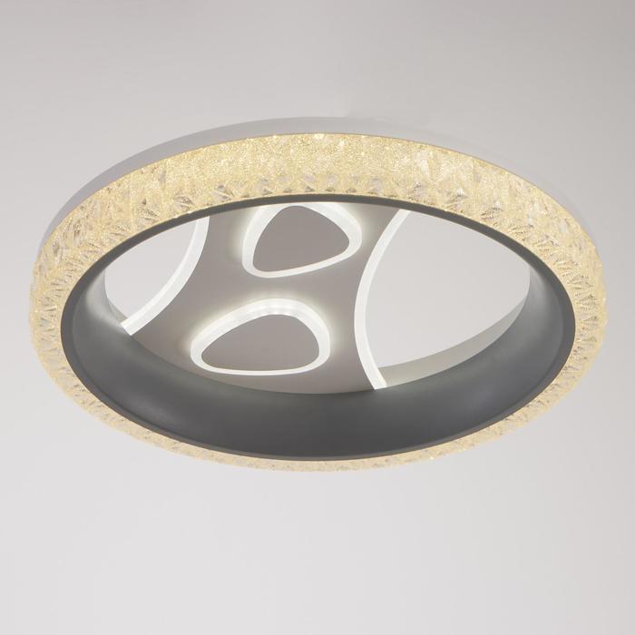 Люстра с ПДУ 60401/1 LED 114Вт 3 режима серый 50х50х10 см 
Люстра с ПДУ 60401/1 LED 114Вт 3 режима серый 50х50х10 см