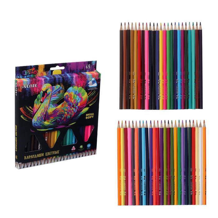 Карандаши 48 цветов, deVENTE Trio Mega Soft , трёхгранный корпус, супер мягкие, 4M, грифель 3 мм
Карандаши 48 цветов, deVENTE Trio Mega Soft , трёхгранный корпус, супер мягкие, 4M, грифель 3 мм
