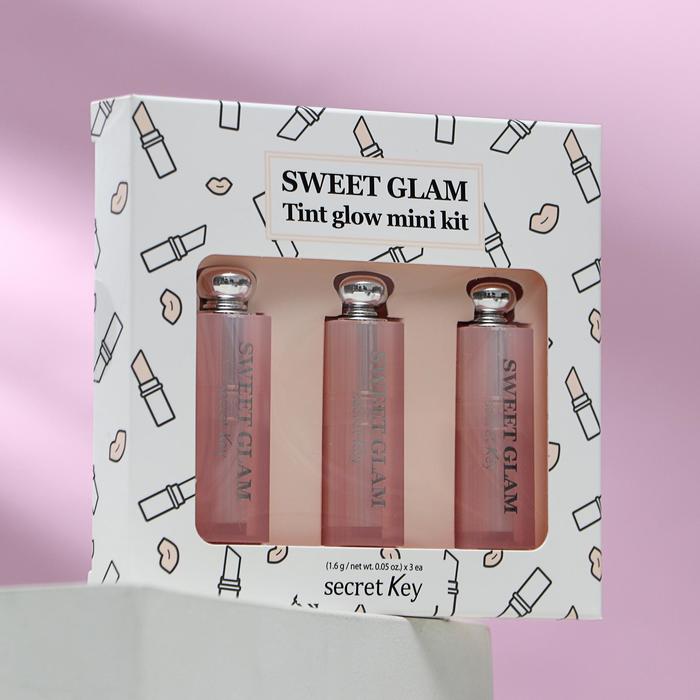 Набор Secret Key Sweet Glam Tint Glow Mini Kit: тинт розовый + тинт ягодный + тинт апельсиновый, 3 шт. по 1,6 г
Набор Secret Key Sweet Glam Tint Glow Mini Kit: тинт розовый + тинт ягодный + тинт апельсиновый, 3 шт. по 1,6 г