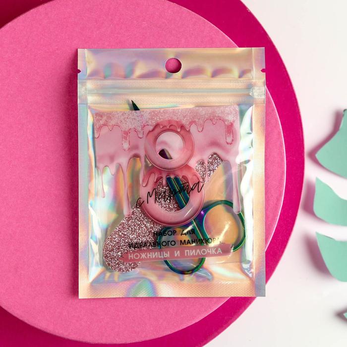 Набор для маникюра «Ты прекрасна!», ножницы и пилочка
Набор для маникюра «Ты прекрасна!», ножницы и пилочка