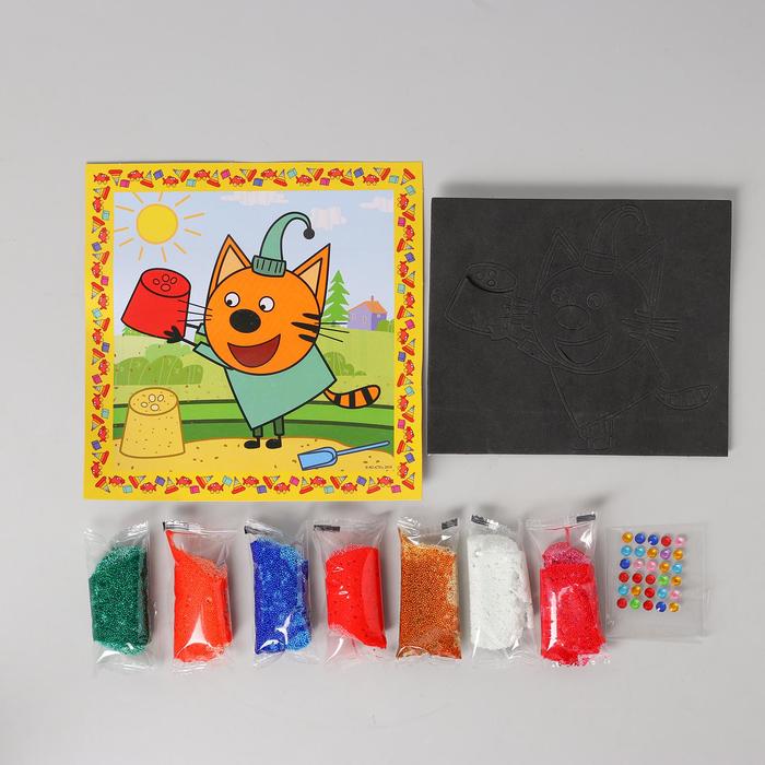 Аппликация ЕВА шариковым пластилином и стразами, 21 × 21 см, «Три Кота»
Аппликация ЕВА шариковым пластилином и стразами, 21 × 21 см, «Три Кота»