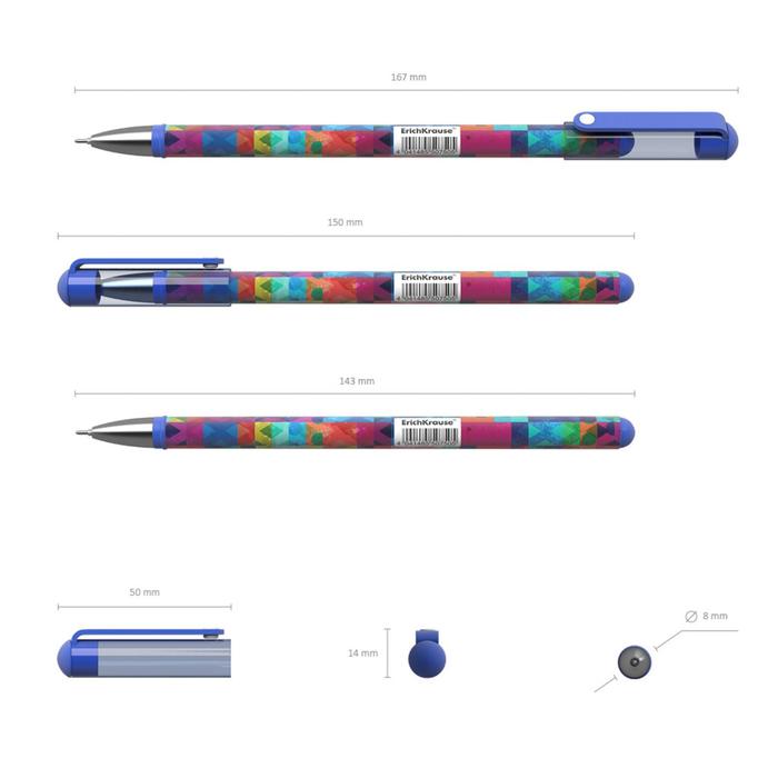 Ручка гелевая ErichKrause ColorTouch Patchworks, чернила синие, узел 0.38 мм, тонкое письмо
Ручка гелевая ErichKrause ColorTouch Patchworks, чернила синие, узел 0.38 мм, тонкое письмо