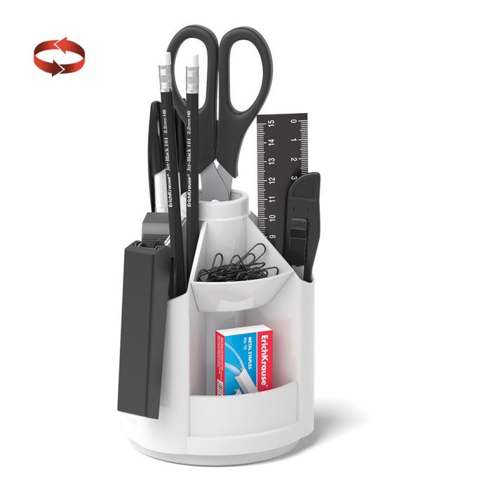 Набор настольный на вращающейся подставке 12 предметов ErichKrause Mini Desk, Classic, пластиковый, белый
Набор настольный на вращающейся подставке 12 предметов ErichKrause Mini Desk, Classic, пластиковый, белый