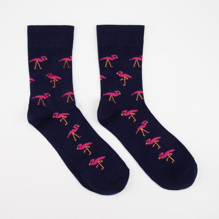 Носки «Фламинго» цвет тёмно-синий, размер 29
Носки «Фламинго» цвет тёмно-синий, размер 29