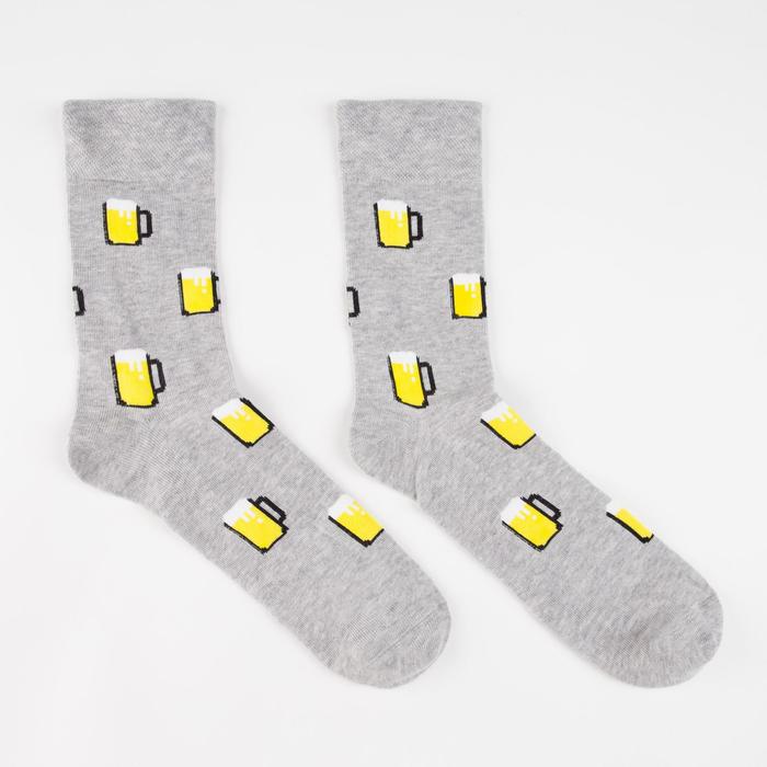 Носки мужские «Пиво» цвет серый меланж, размер 25
Носки мужские «Пиво» цвет серый меланж, размер 25