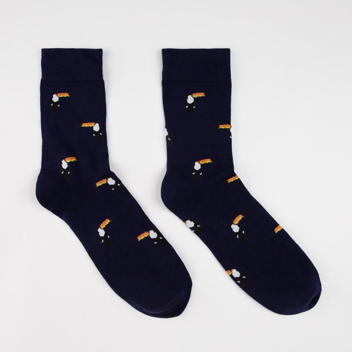 Носки мужские «Тукан» цвет тёмно-синий, размер 27
Носки мужские «Тукан» цвет тёмно-синий, размер 27