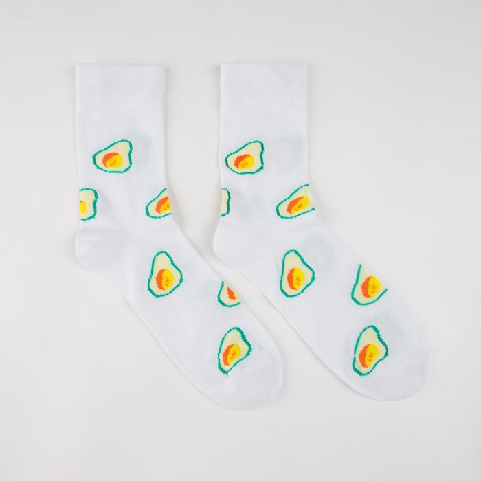 Носки мужские «Авокадо» цвет белый, размер 25 
Носки мужские «Авокадо» цвет белый, размер 25