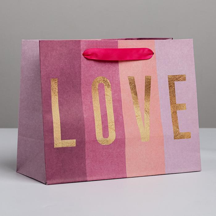 Пакет крафтовый горизонтальный LOVE, MS 23 × 18 × 10 см
Пакет крафтовый горизонтальный LOVE, MS 23 × 18 × 10 см