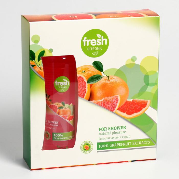 Подарочный набор Grapefruit: гель для душа, 250 мл + гель-скраб для тела, 200 мл
Подарочный набор Grapefruit: гель для душа, 250 мл + гель-скраб для тела, 200 мл