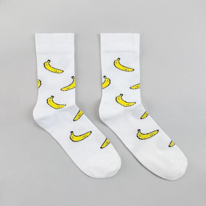 Носки мужские «Бананы» цвет белый, размер 25
Носки мужские «Бананы» цвет белый, размер 25