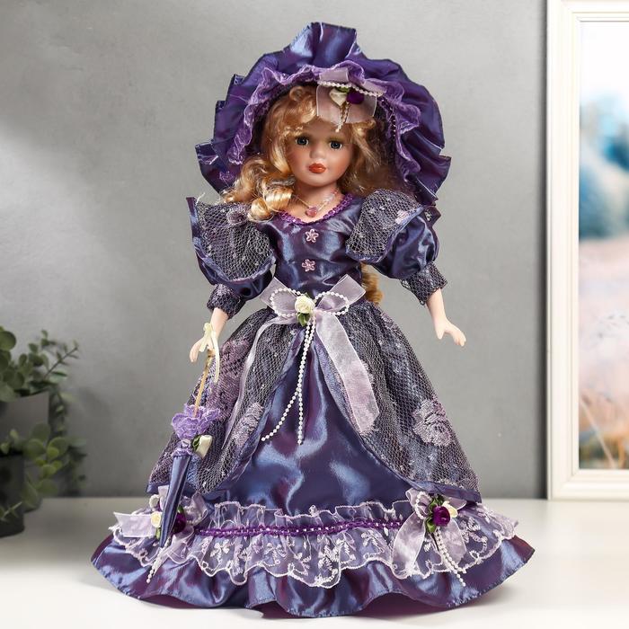 Кукла коллекционная керамика "Леди Анабель в фиолетовом платье с кружевом" 40 см
Кукла коллекционная керамика "Леди Анабель в фиолетовом платье с кружевом" 40 см