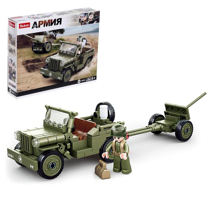 Конструктор Армия «Джип с пушкой», 143 детали
Конструктор Армия «Джип с пушкой», 143 детали
