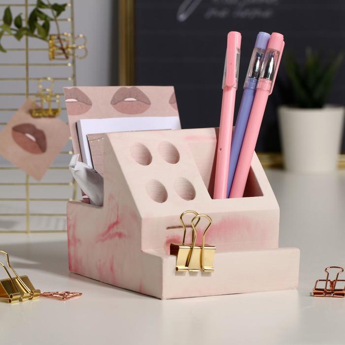 Органайзер для канцтоваров (ручная работа) «Розовый мрамор», бетон, 13,6 х 9,8 х 9,6 см
Органайзер для канцтоваров (ручная работа) «Розовый мрамор», бетон, 13,6 х 9,8 х 9,6 см