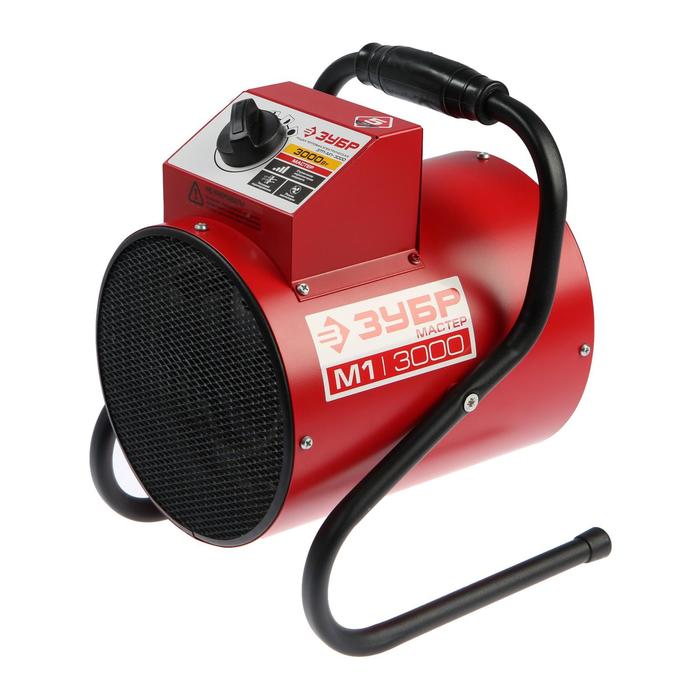 Тепловая пушка "ЗУБР" ЗТП-М1-3000, электрическая, 220 В, 1500/3000 Вт, 230 м3/ч, до 35 м2
Тепловая пушка "ЗУБР" ЗТП-М1-3000, электрическая, 220 В, 1500/3000 Вт, 230 м3/ч, до 35 м2