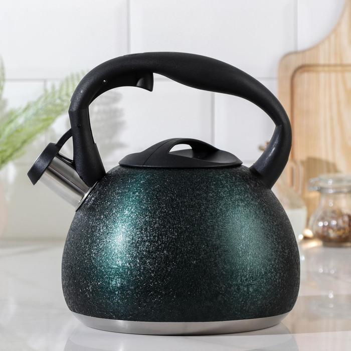 Чайник со свистком «Бархат», 3 л, цвет зелёный
Чайник со свистком «Бархат», 3 л, цвет зелёный