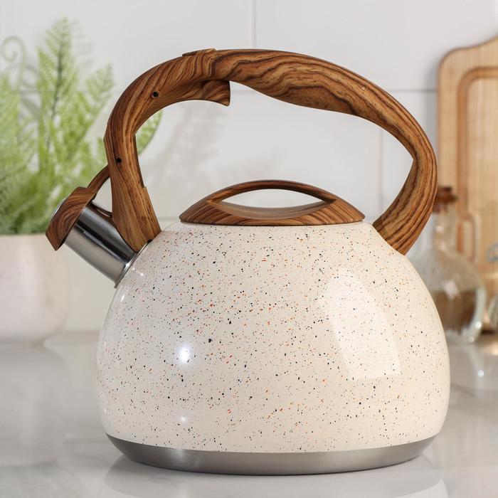 Чайник со свистком «Мрамор», 3 л
Чайник со свистком «Мрамор», 3 л