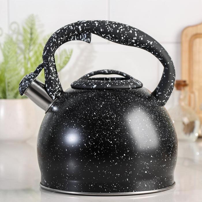 фото Чайник со свистком «мрамор», 3 л