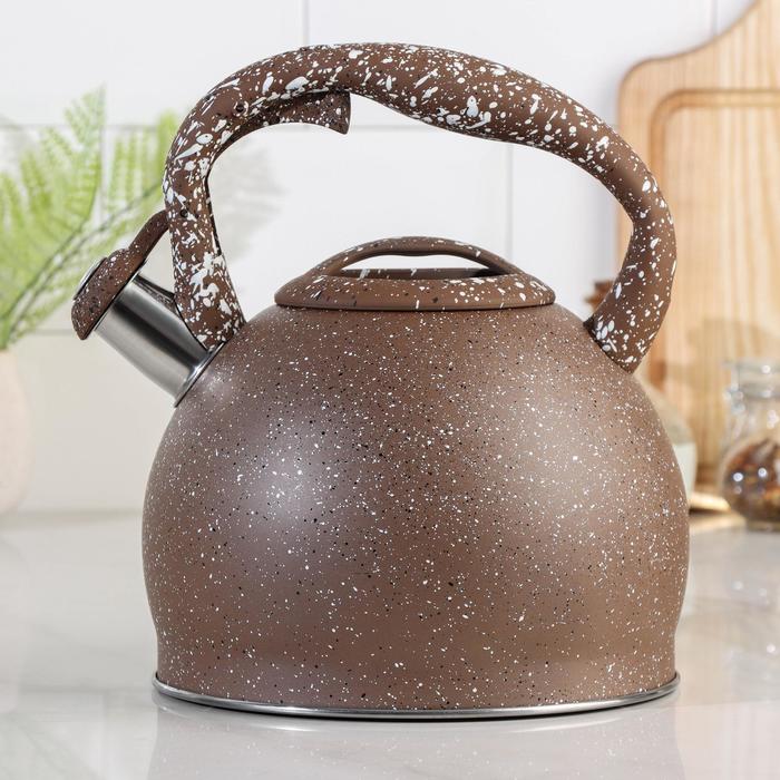Чайник со свистком «Мрамор», 3 л, цвет коричневый
Чайник со свистком «Мрамор», 3 л, цвет коричневый