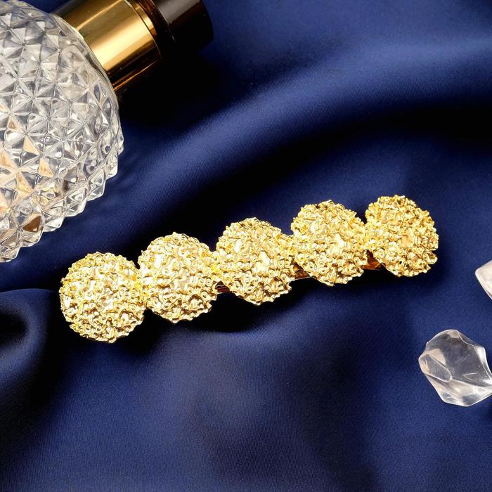 Заколка-автомат для волос "Либерти лава" кружочки, 10 см, золото
Заколка-автомат для волос "Либерти лава" кружочки, 10 см, золото