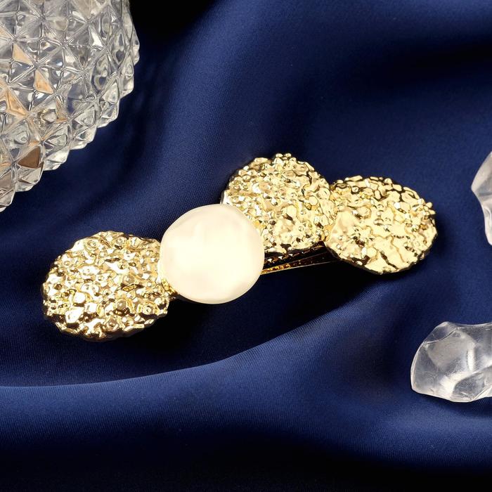 Заколка-автомат для волос "Либерти лава" кружочки с камнем, 7,7 см, золото белый
Заколка-автомат для волос "Либерти лава" кружочки с камнем, 7,7 см, золото белый