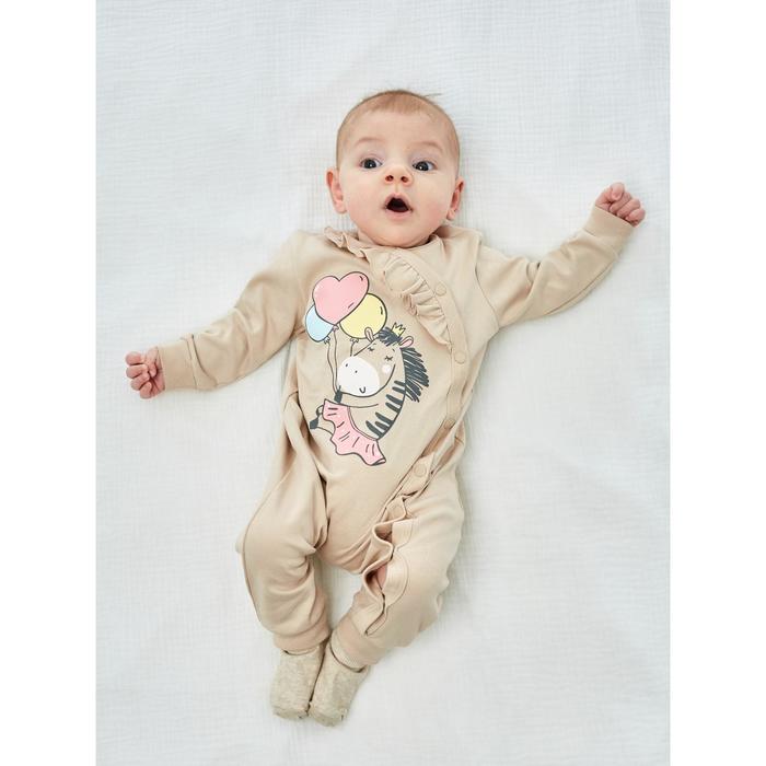 Комбинезон для девочки, рост 80 см, цвет бежевый
Комбинезон для девочки, рост 80 см, цвет бежевый