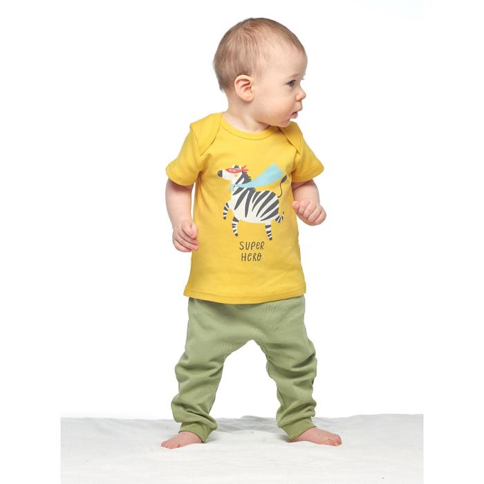 фото Брюки детские, рост 80 см, цвет зелёный umka